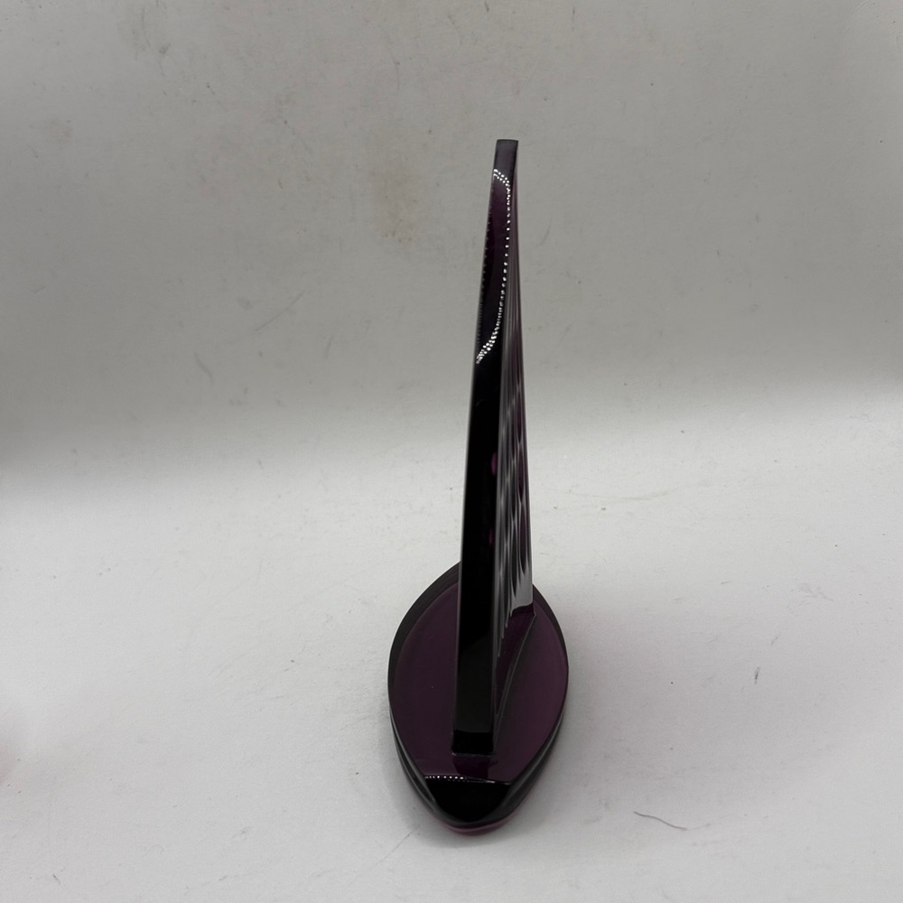 Waterford Ireland Art Glass Purple Crystal Sailboat Figurine Collectible Office - Picture 4 of 14